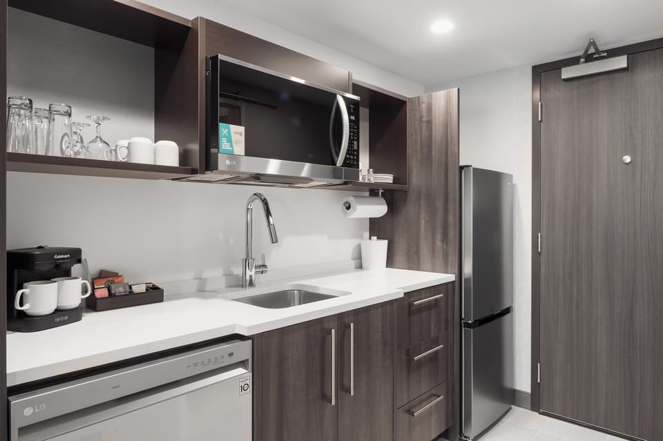 Studio Suite, 2 Queen Beds | In-room safe, desk, laptop workspace, blackout drapes