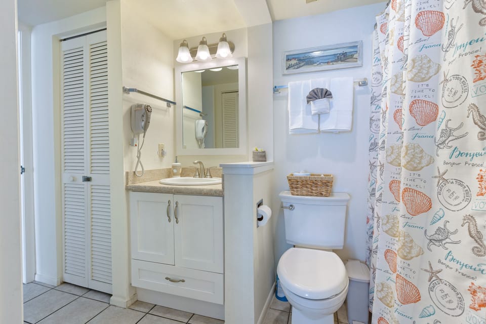 Updated bathroom.