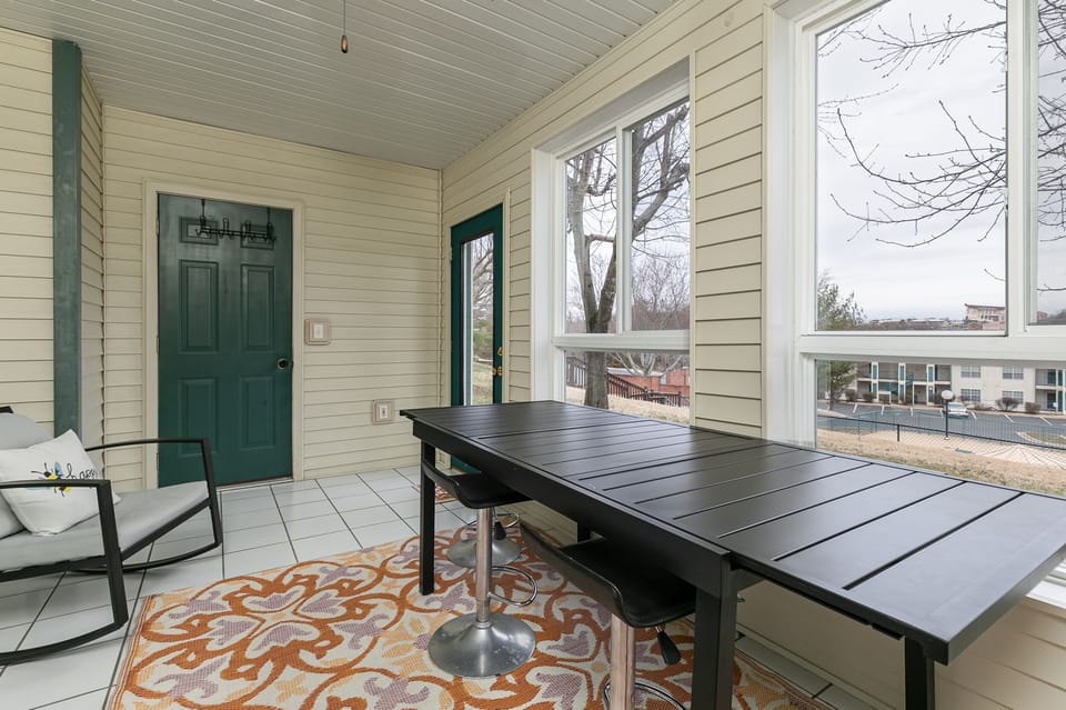 Closed Patio with Seating
