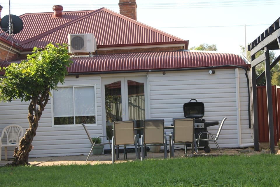 Large secure grass area for play.