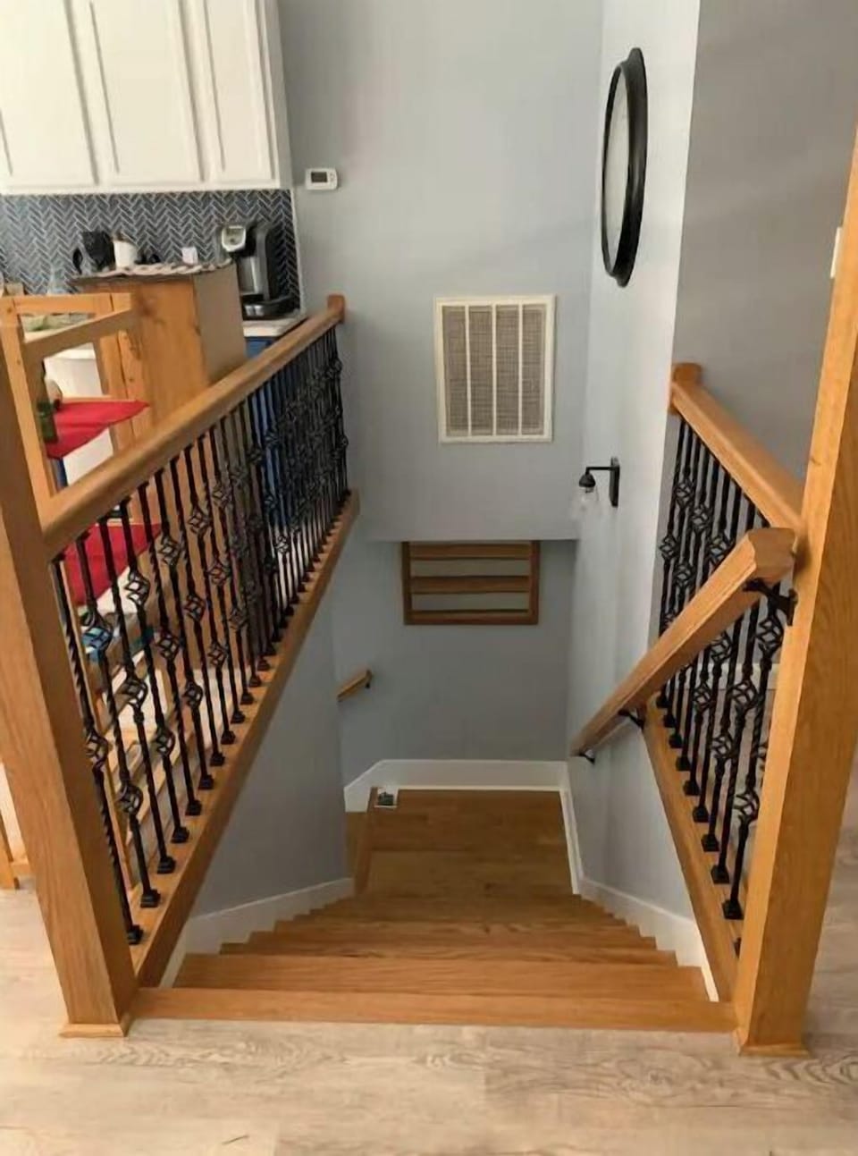 This is the stairwell looking down.