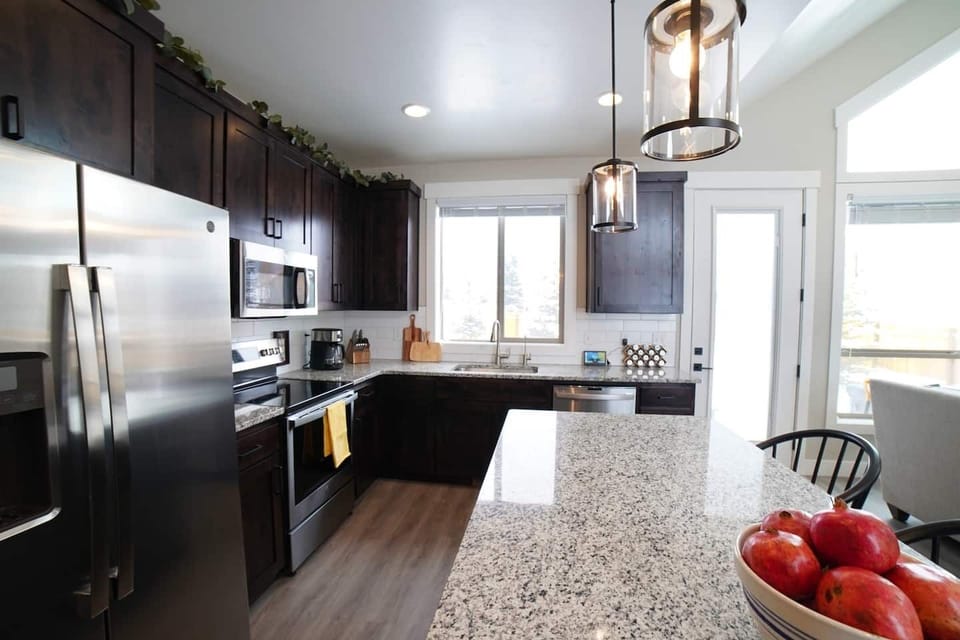From the modern appliances to the wide array of cookware, this kitchen has everything you'll need to whip up meals for the whole group.