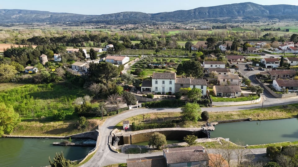 view of the property overlooking the canal du midi
