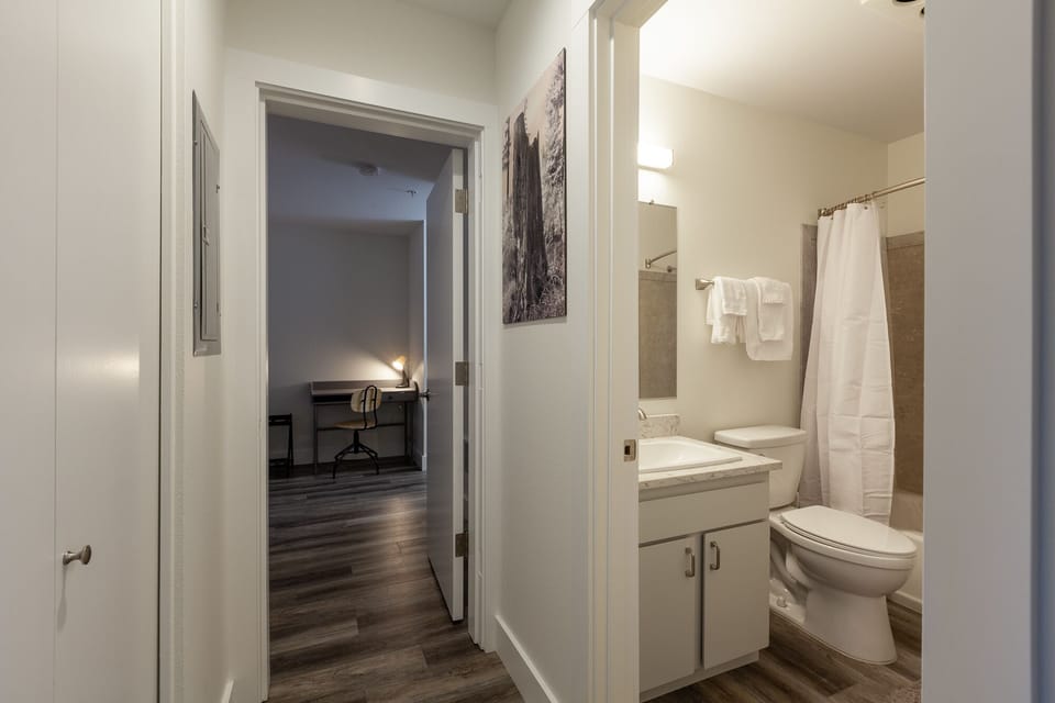 Full bath accessible to the entire condo