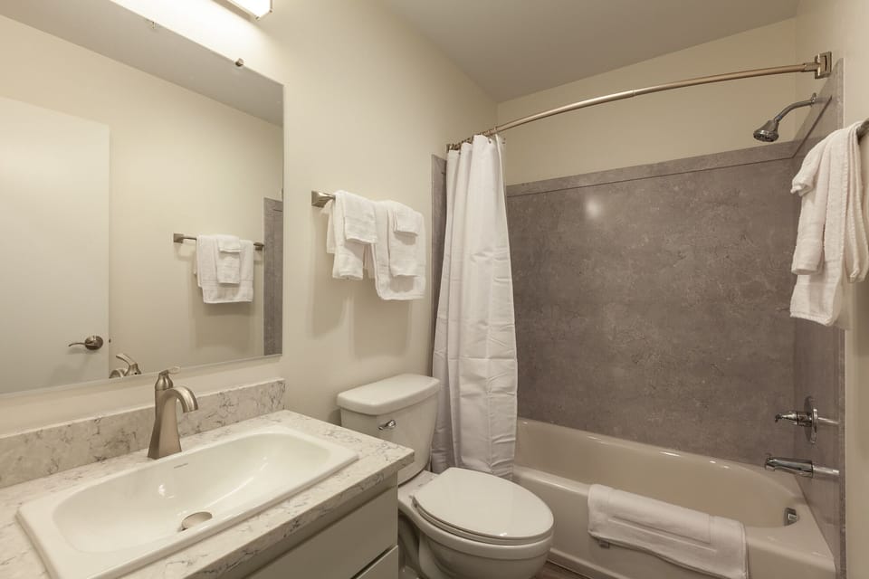 Full bath accessible to the entire condo