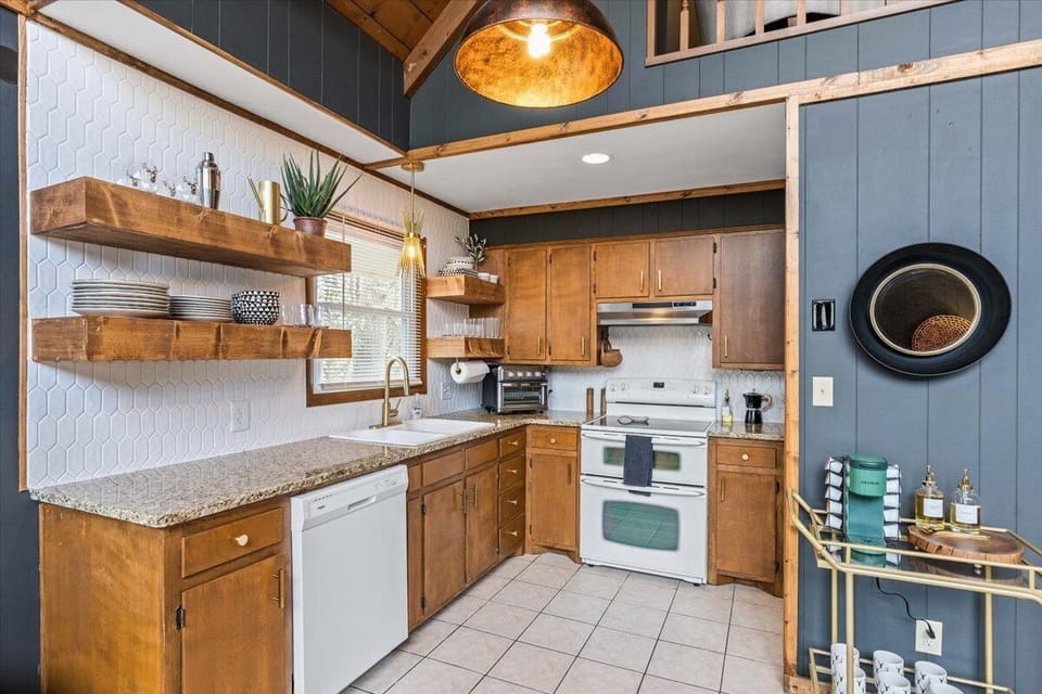 Fully stocked kitchen
