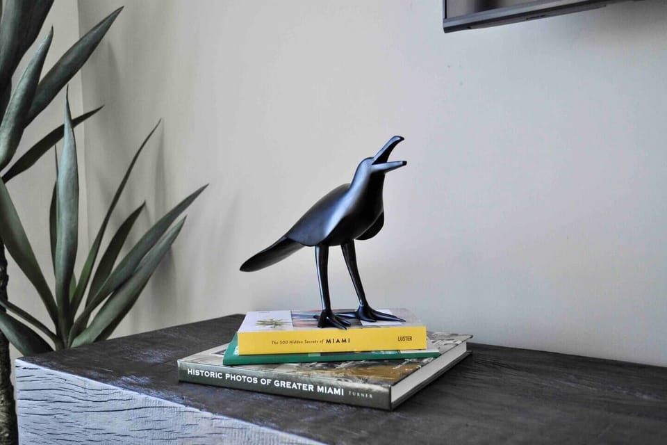 We have designed this condo with our own art pieces