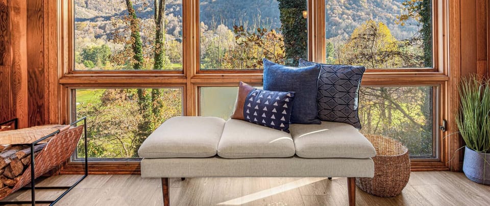 The outdoors make their way into the living room so you can enjoy gorgeous views from sunrise to sunset.