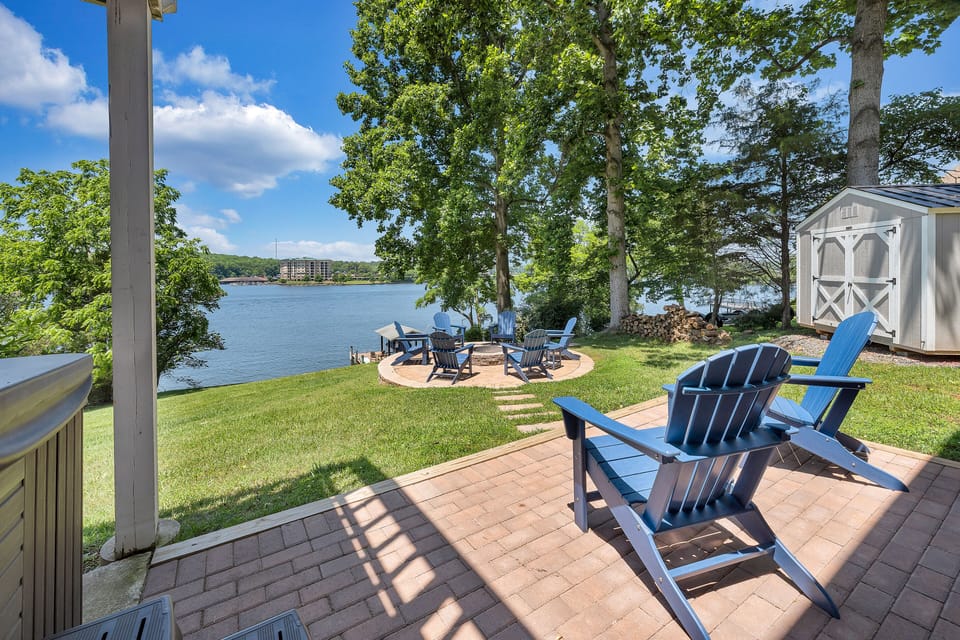 Great lake views from the firepit