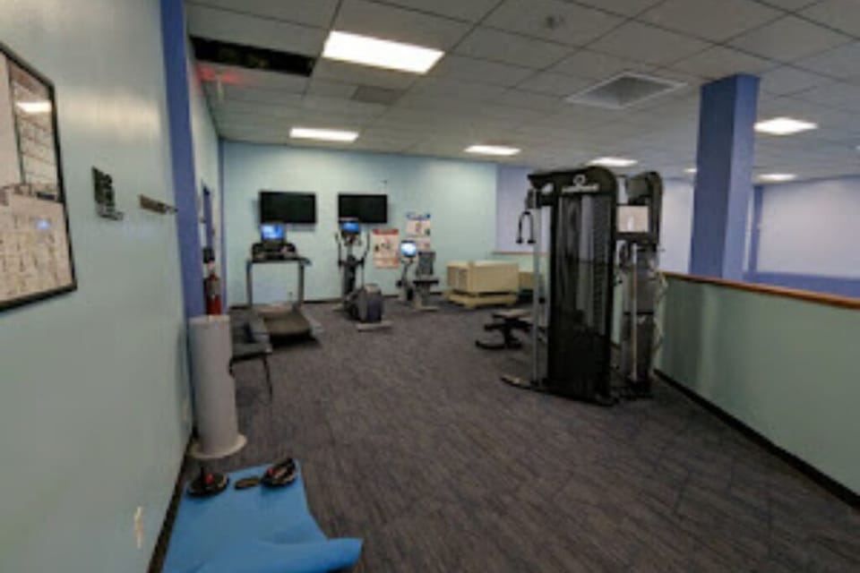 On site fitness center. Great to get a workout in.
