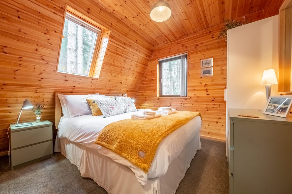 Ground floor: Bedroom two with king-size bed