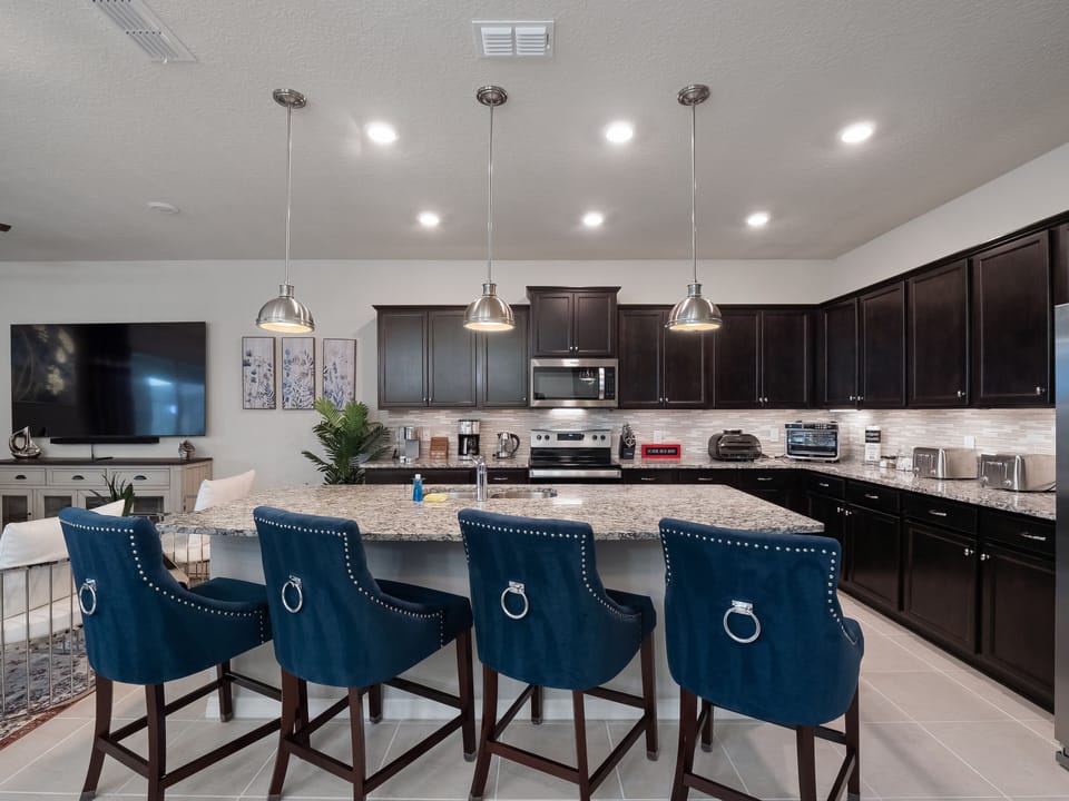 Perfect breakfast bar seating 4