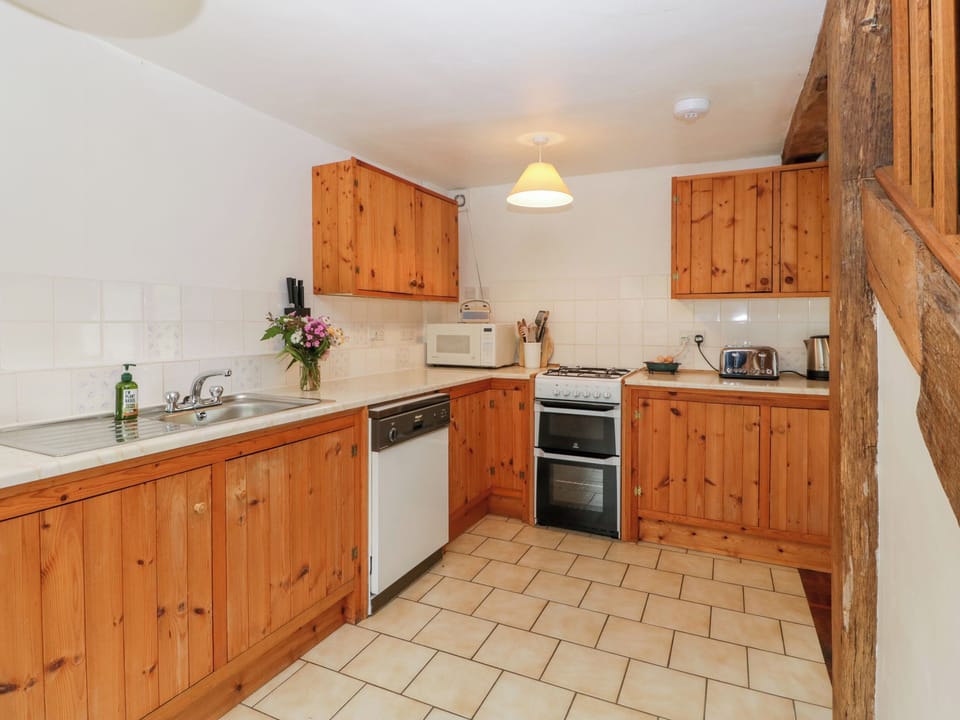 Fridge, dishwasher, electric kettle, toaster
