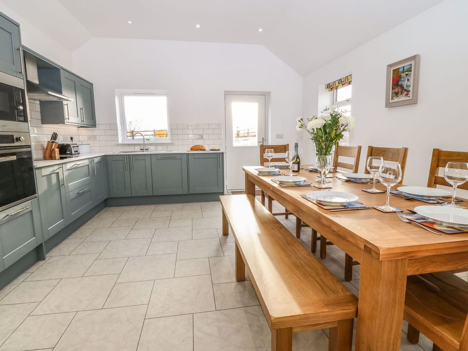 Fridge, dishwasher, electric kettle, toaster