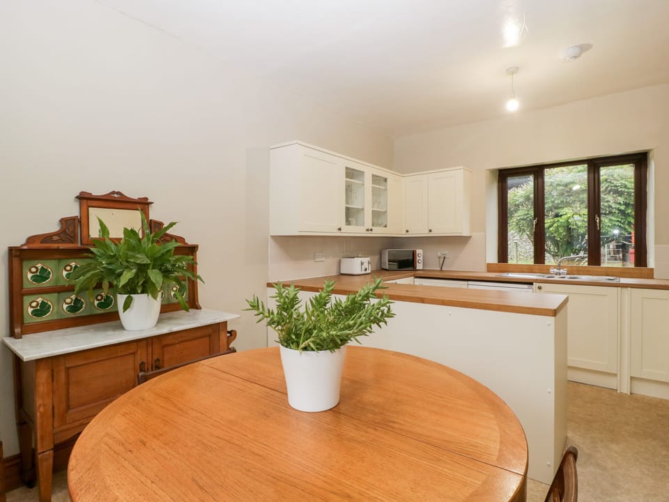 Fridge, dishwasher, electric kettle, toaster
