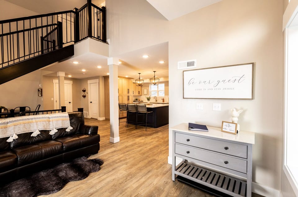 View of main level from the front door