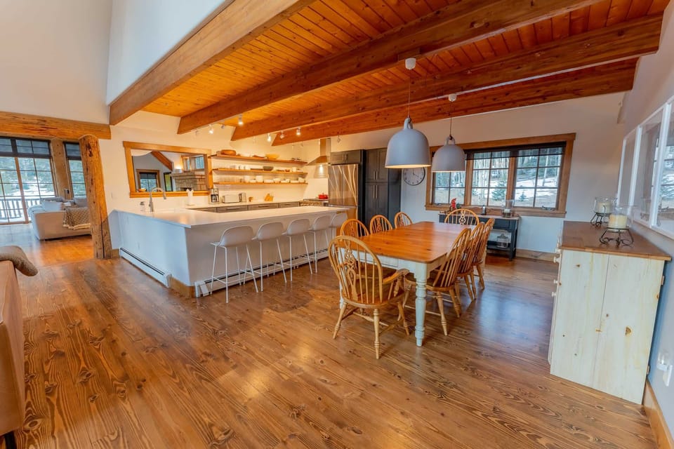 Newly remodeled kitchen, dining area