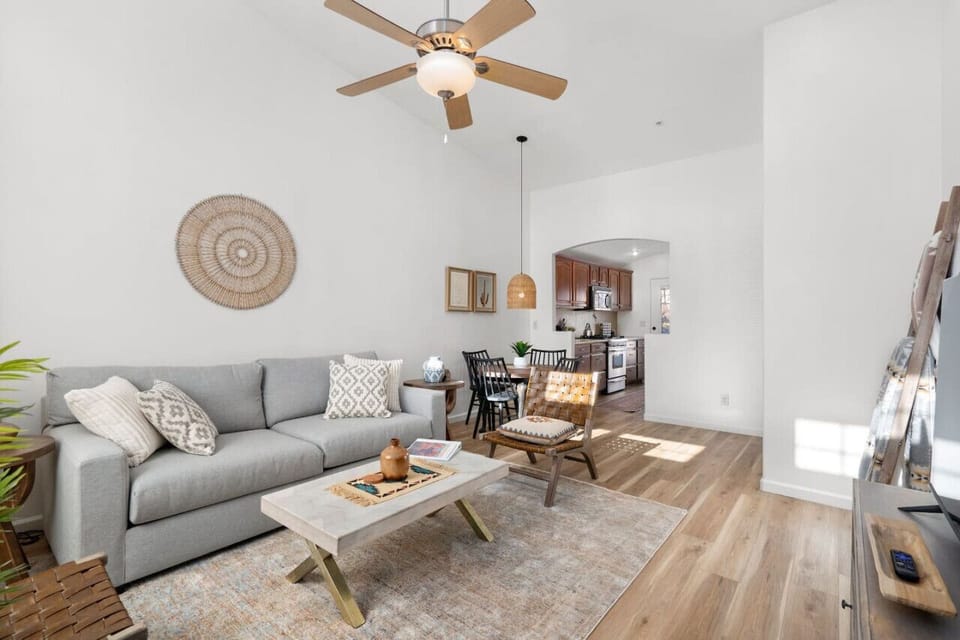Autumn warmth fills this inviting living space.