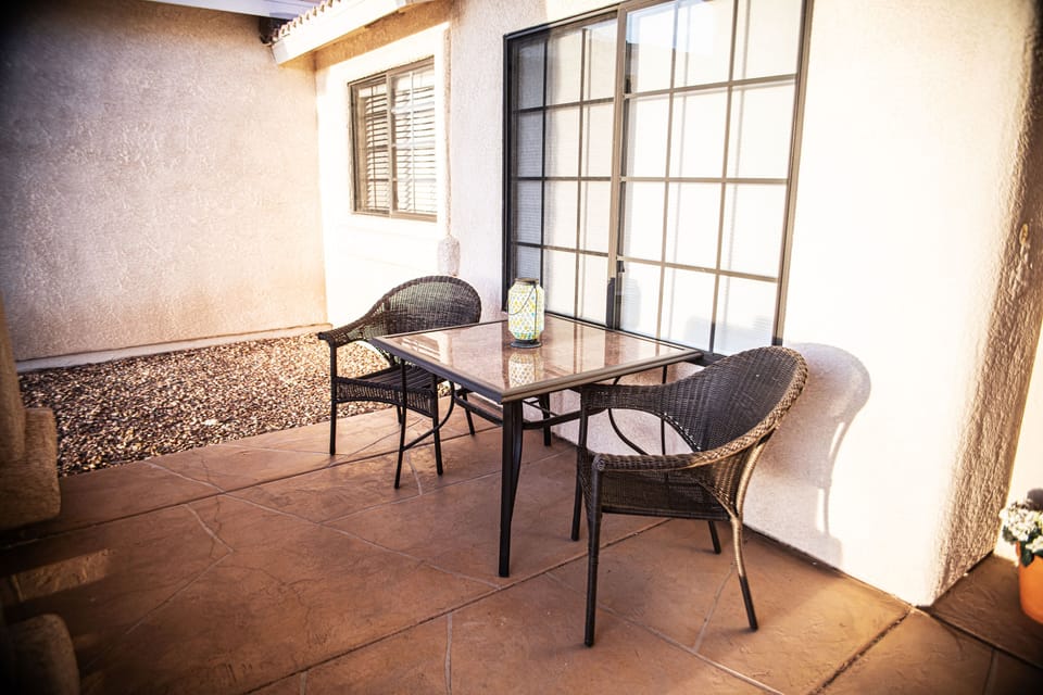 Front patio, a perfect place to enjoy the sunsets