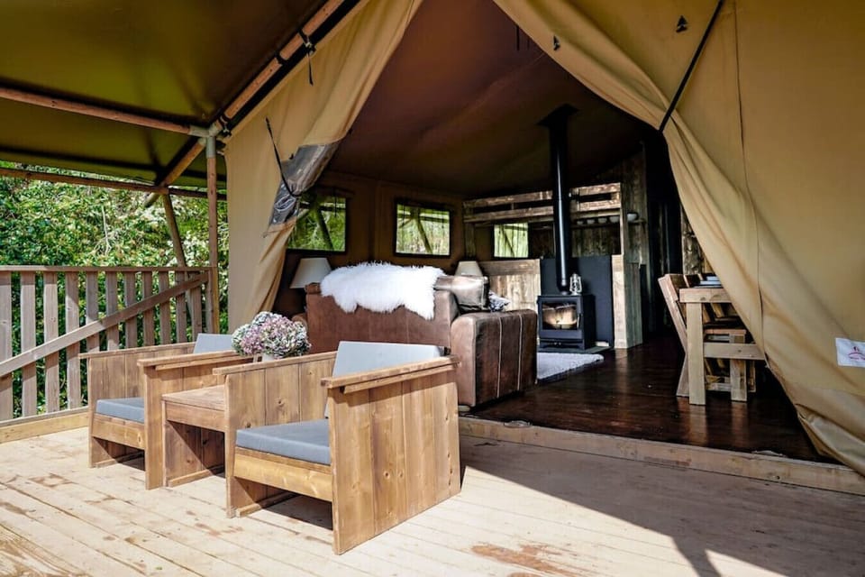 Undercover decked balcony