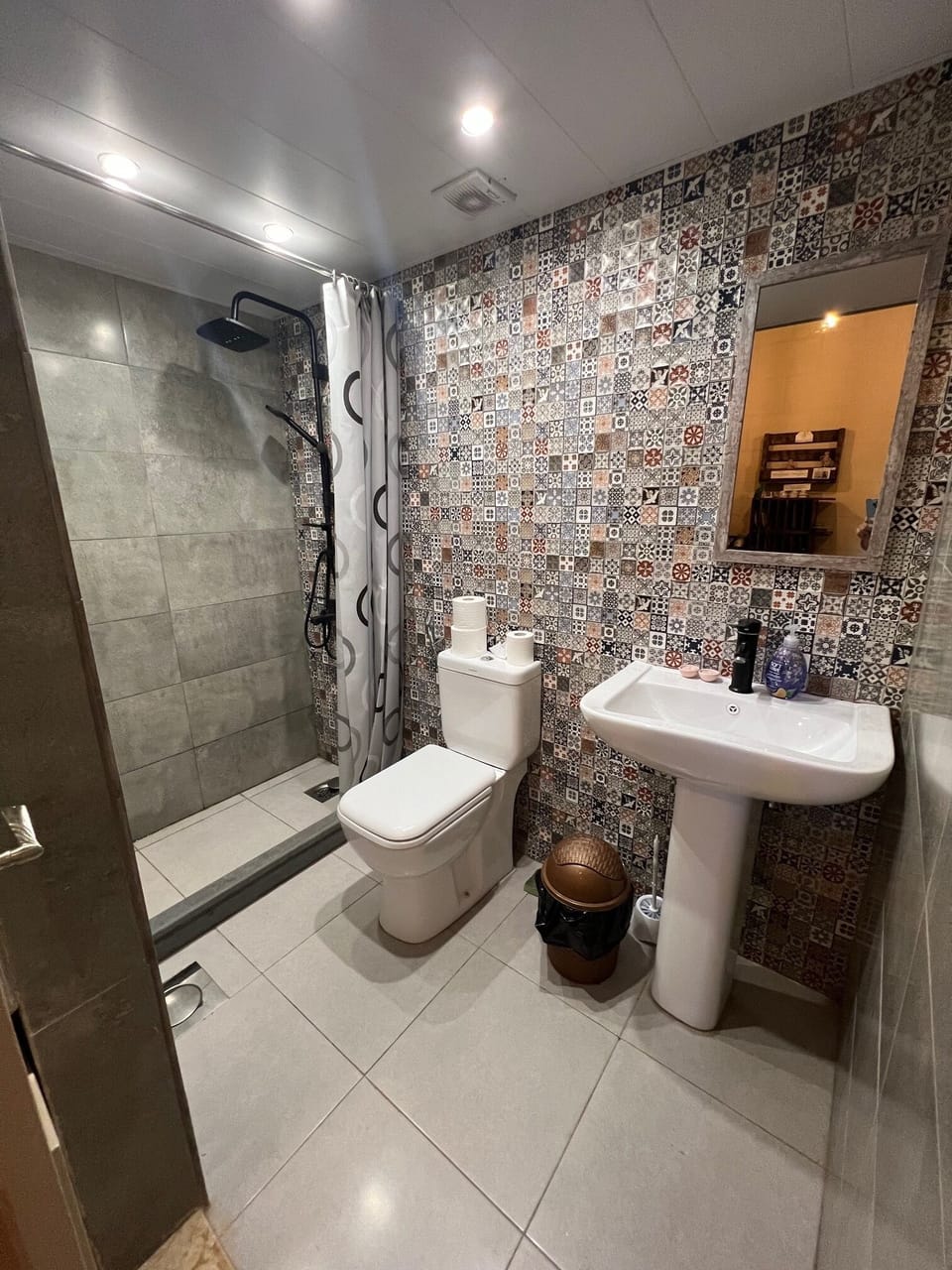 bathroom with 24/7 hot water