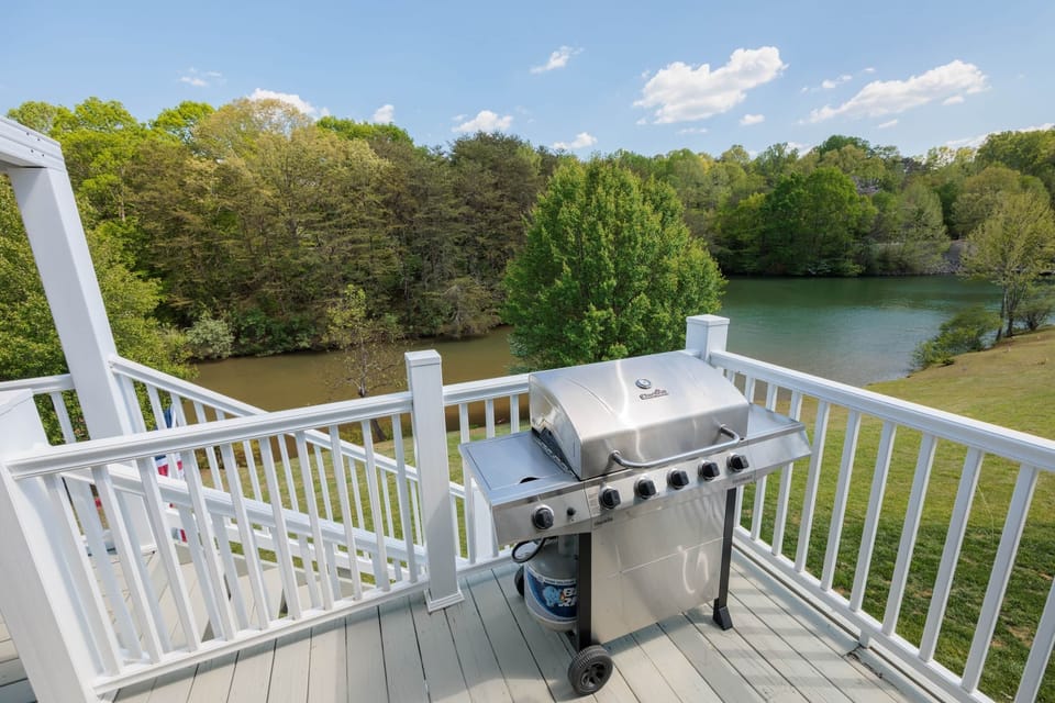 Grill with a water view
