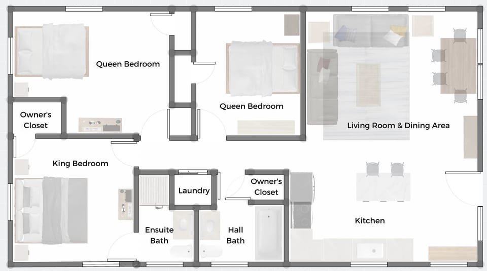 Surfside Cottage floor plan