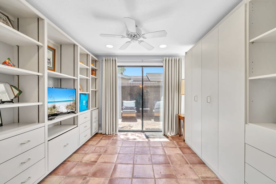 Fold Up The Murphy Bed When Not in Use and Access The Patio