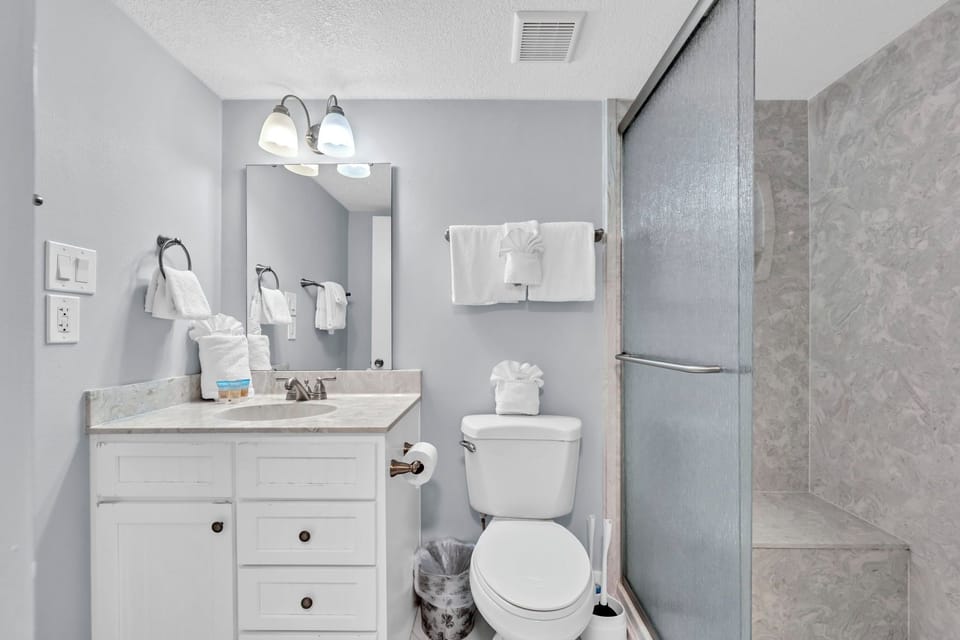 Guest Bathroom With Walk In Shower