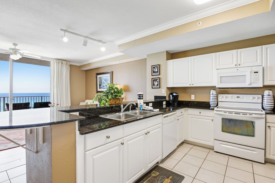 Tidewater 403 Kitchen with Gulf Views