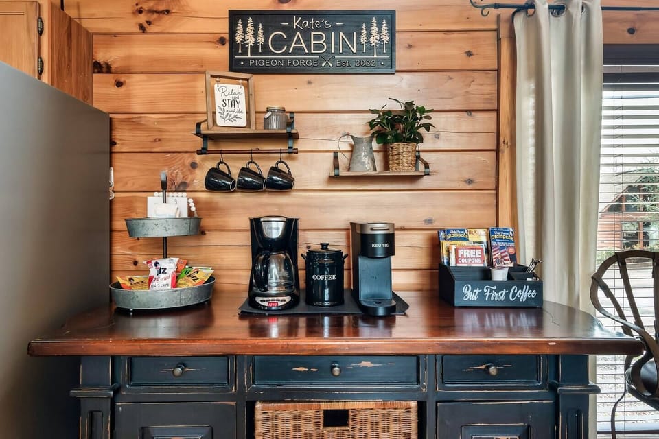 Fully stocked Coffee and Snack station