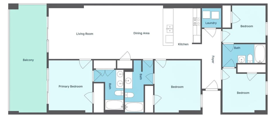 Ocean Reef 1709 - Floor Plan