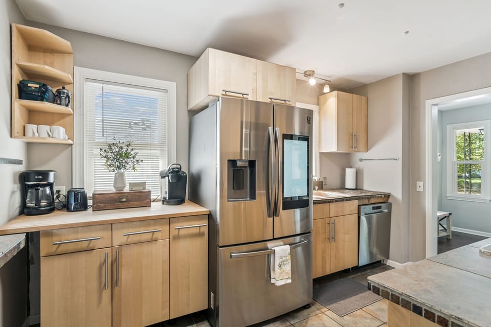 Smart fridge, coffee bar, French press, much more