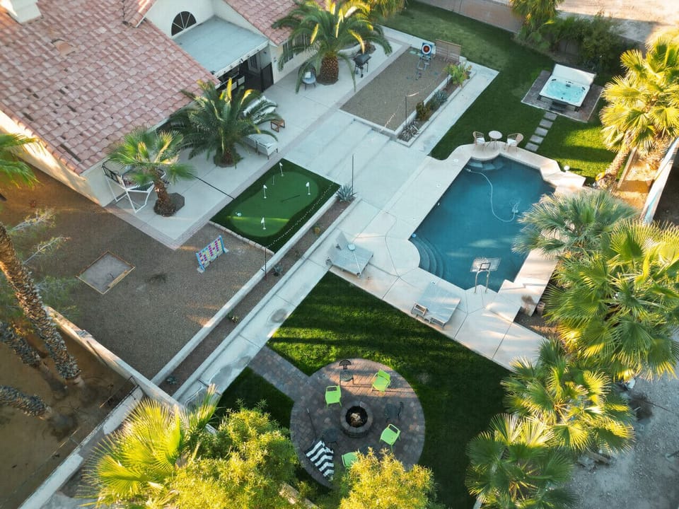 There is so much fun and relaxing to be had at the 1/2 acre privately gated Palm Palace!