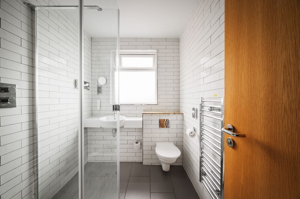 Free toiletries, hair dryer, towels