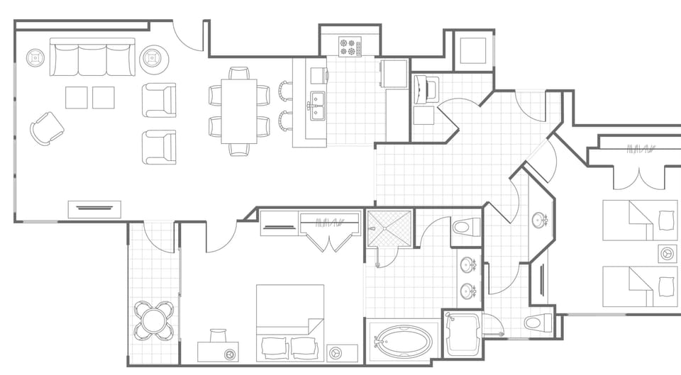 Villa, 2 Bedrooms, Balcony (Oceanfront) | Floor plan