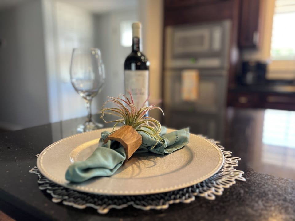 Entertainment Area: Island setting invites laughter, wine and creating memories!