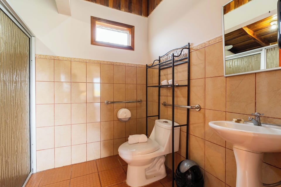 Family Room | Bathroom | Shower, hair dryer, towels, soap