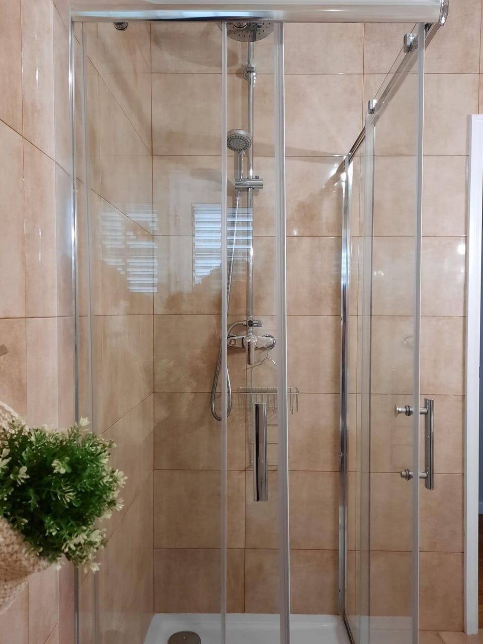 Standard Double Room | Bathroom | Shower, hair dryer, towels, soap