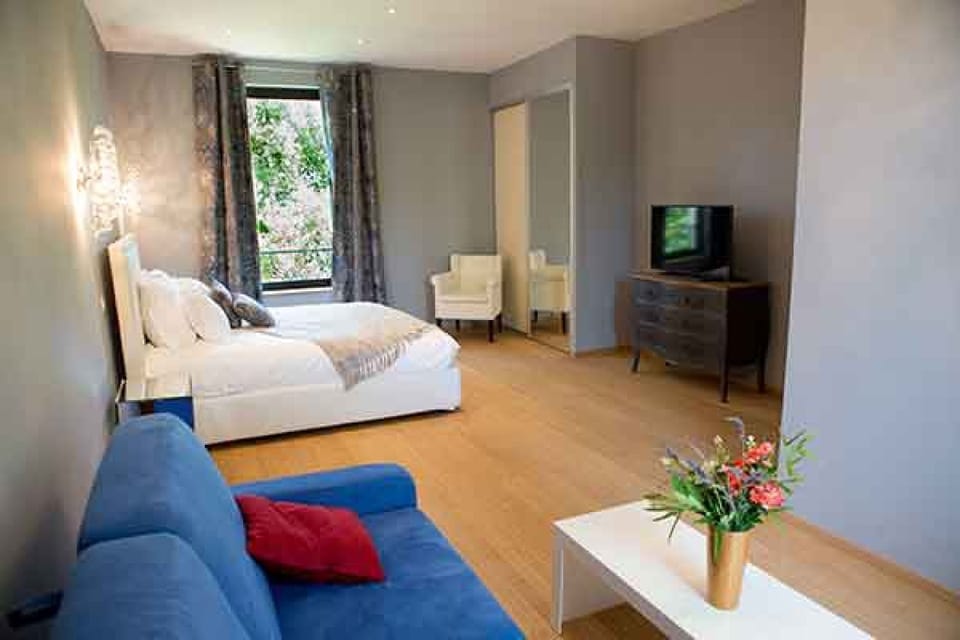 Family Double Room, Garden View | Premium bedding, Select Comfort beds, individually decorated