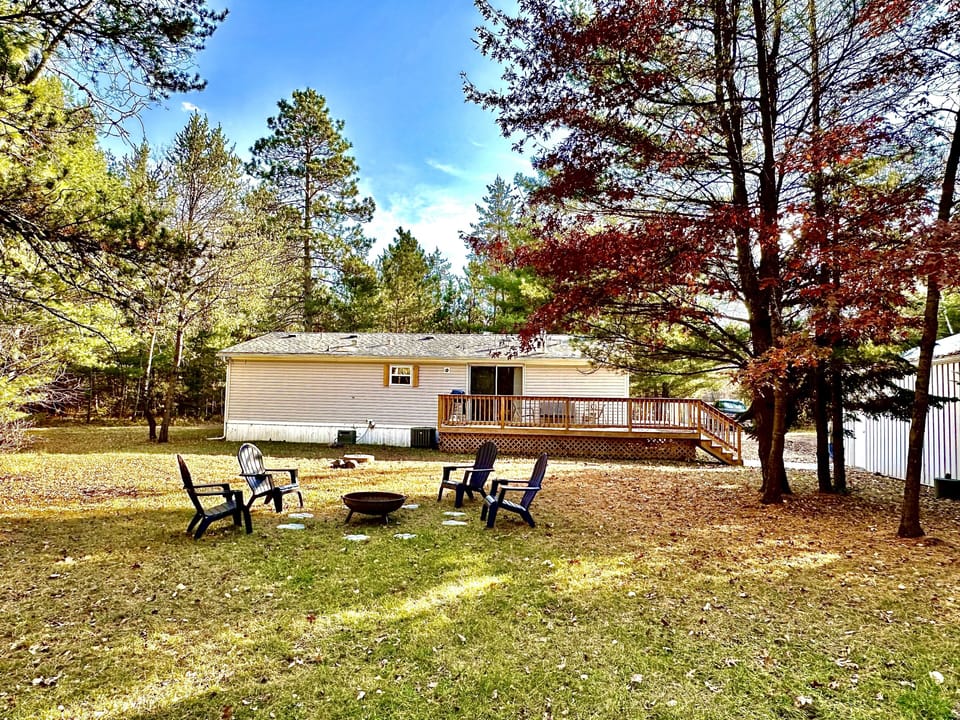 Backyard and Firepit