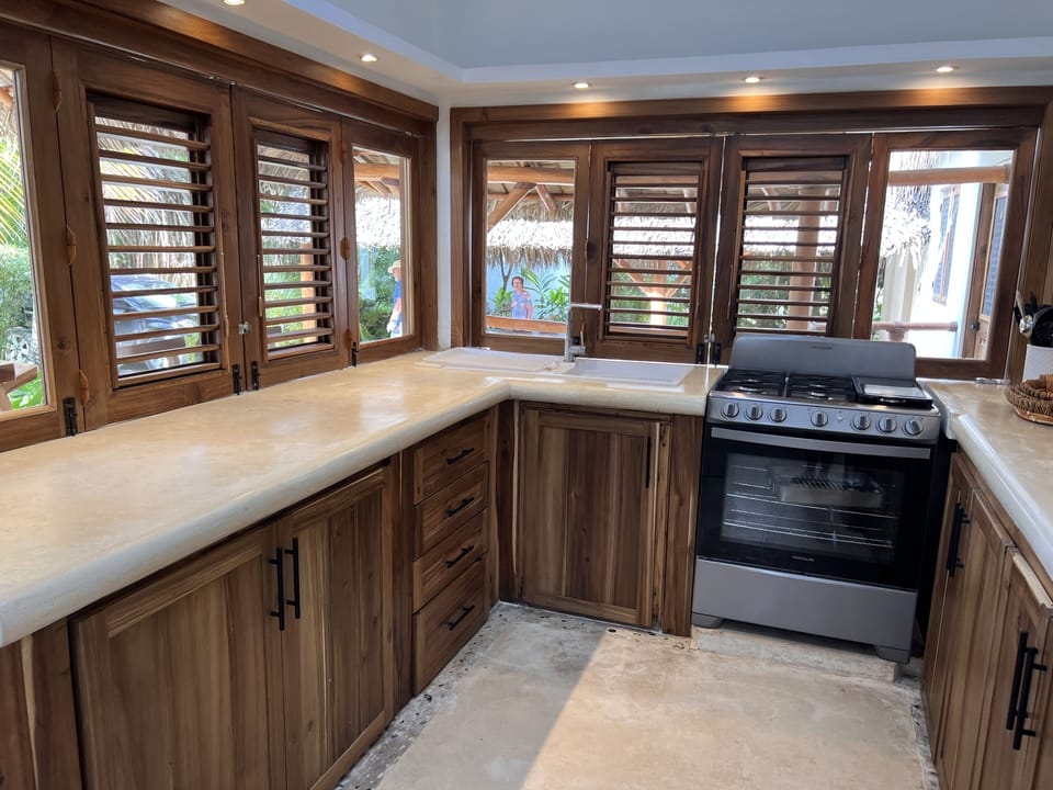 Kitchen with new appliances 