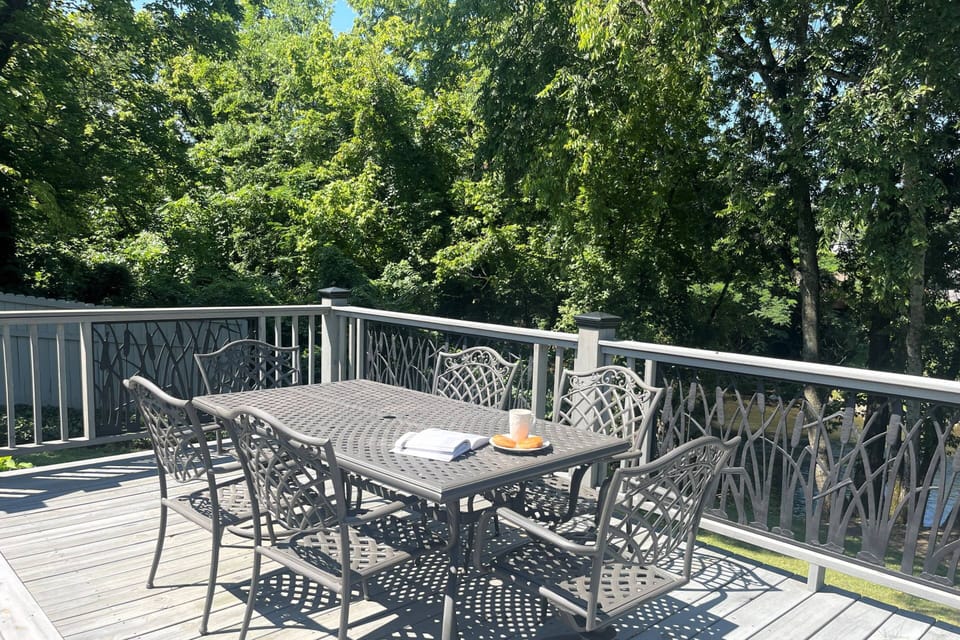 Enjoy family meals or just relax on the large back deck