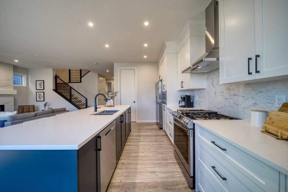 This kitchen truly is the heart of this home. With top of the line appliances, such as; oven with built in air-fryer, dehydrator, etc. The fridge is fun and convenient as it offers you the ability to create shopping lists, recipes and more. 