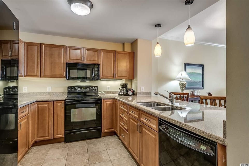 The kitchen is very well appointed.