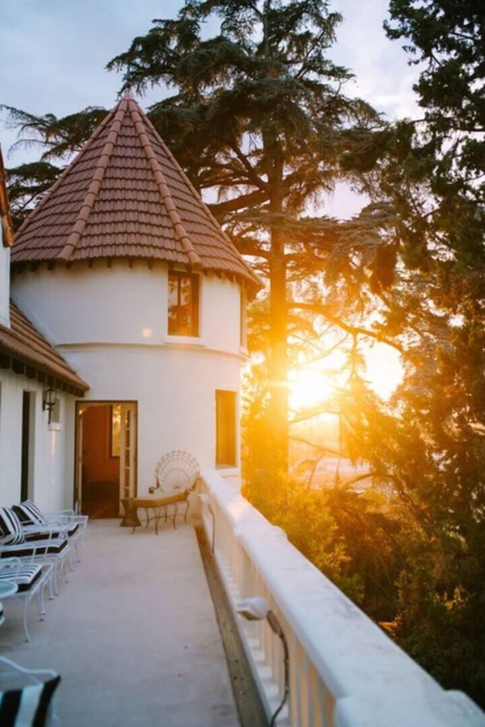 Second Story Balcony at Sunset 