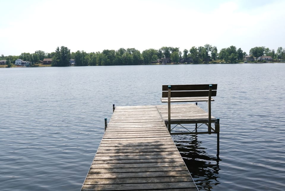 private dock at Greatwood Cabin