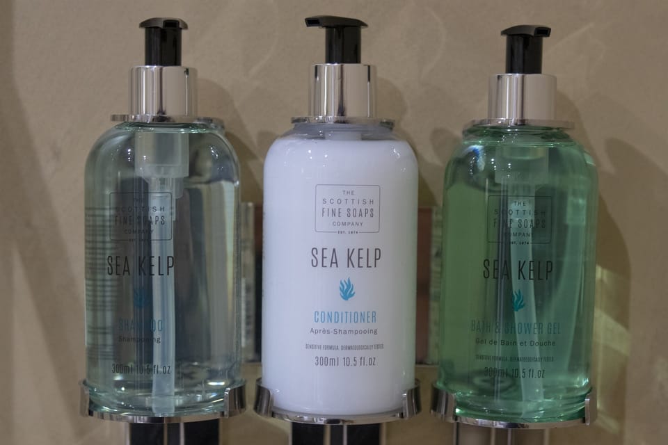 Luxury toiletries provided