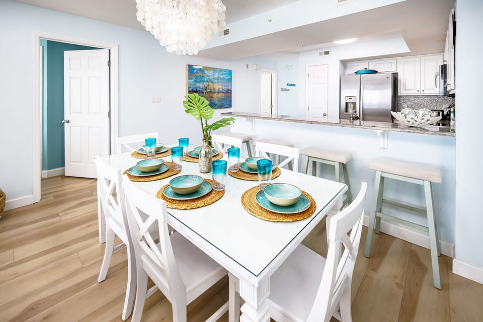 Dining Area - 
Gulf Dunes 408 Fort Walton Beach Okaloosa Island Vacation Rentals
