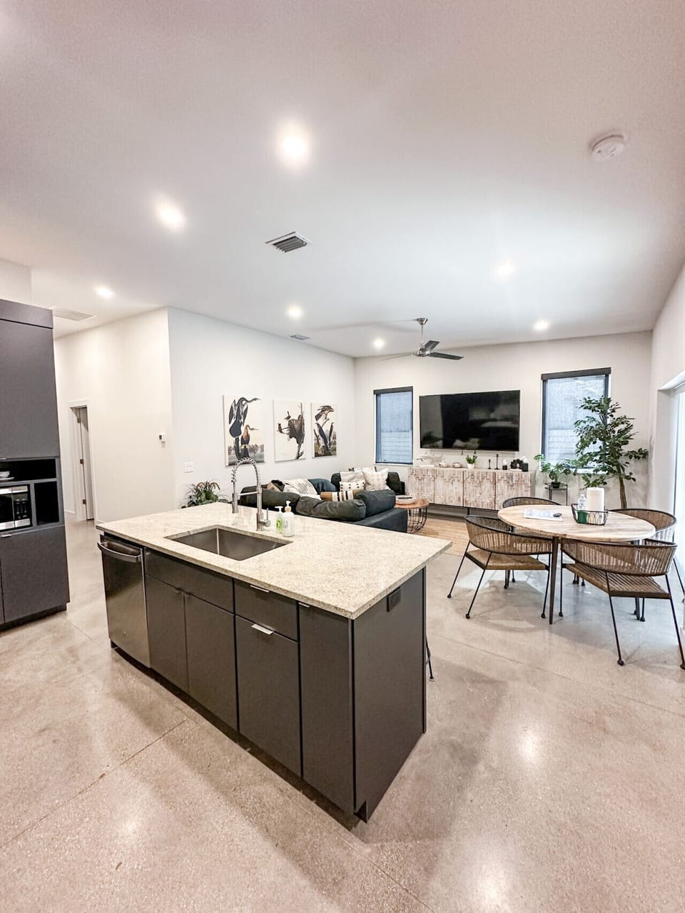 Open concept living area